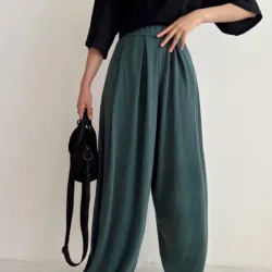 Relax Loose Modal Trousers Green