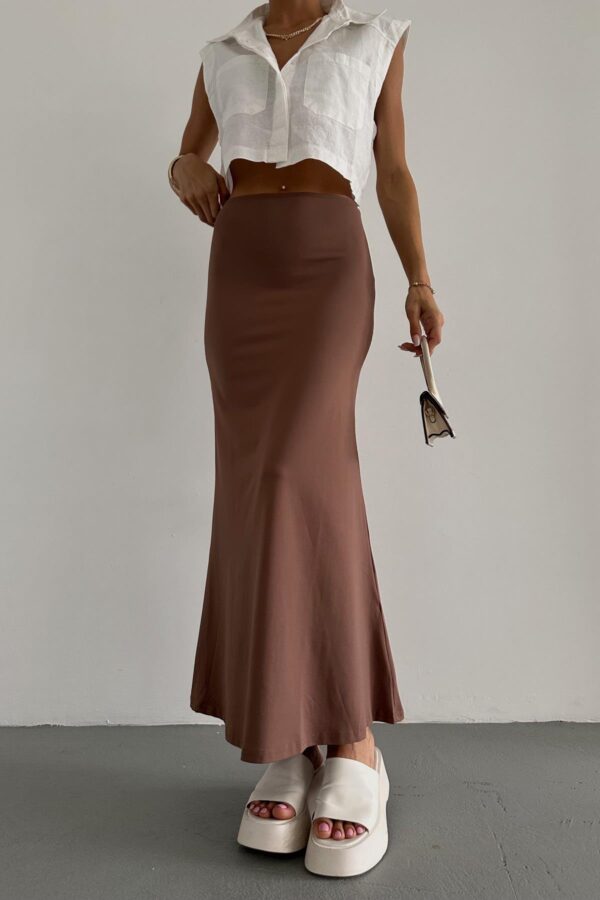 Sandy Maxi Skirt Milk Coffee
